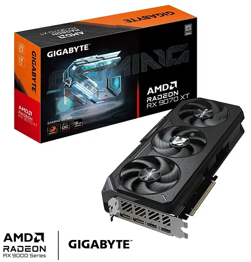 Видеокарта Gigabyte AMD Radeon RX 9070 XT 16GB GAMING OC (GV-R9070XTGAMING OC-16GD) (GDDR6, 256 bit, PCI-E v5.0 x16) - фото 10