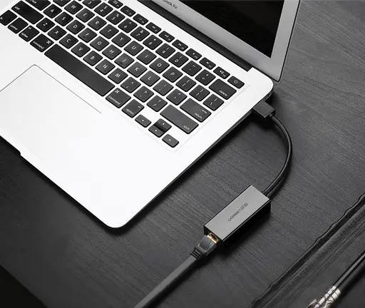 Перехідник Ugreen USB 3.0 Type-A Ethernet RJ45 1000Mb CR111 Чорний - фото 2