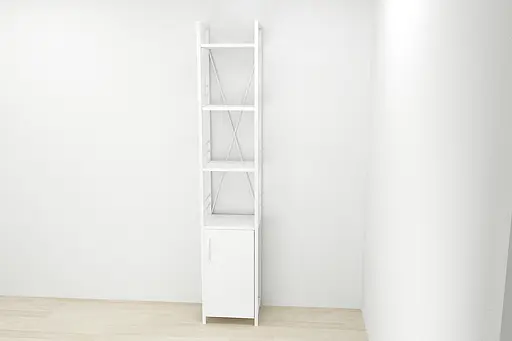 Етажерка 4/34 Ferrum-decor Серії Конект з тумбою 179x34x28 Білий ДСП (FRD-104470) - фото 2