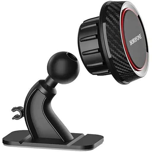 Автодержатель Borofone BH13 магнитный черный красный - фото 1