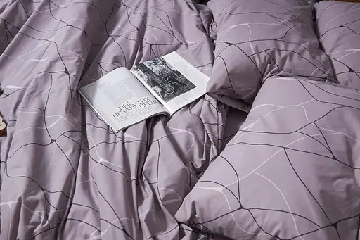 Комплект постільної білизни Moon&Star Бязь Gold Люкс Graphite King Size 220x240 наволочки 2х50х70 - фото 6