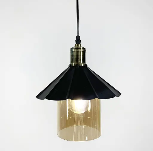 Підвісний світильник в стилі LOFT з плафоном графіт або янтар Line.F Колір плафона Янтарний - фото 9