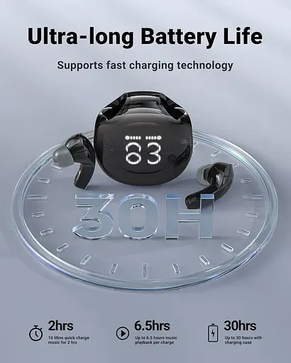 Навушники TWS Acefast T9 obsidian black - фото 6