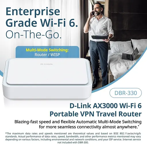 Роутер D-Link DBR-330 AX3000, 5G/LTE, 5260mА*ч (DBR-330) - фото 6