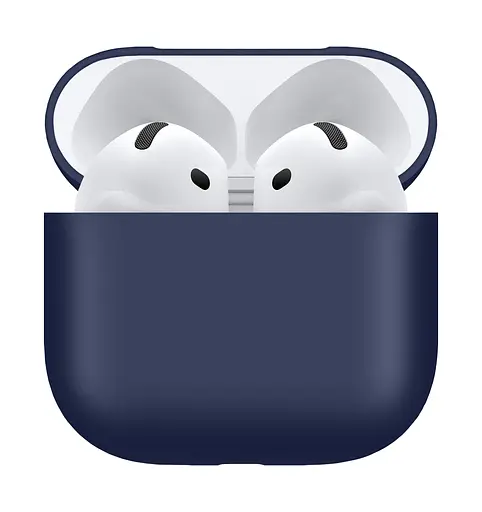 Чохол для навушників MAKE Apple AirPods 4 Silicone Dark Blue