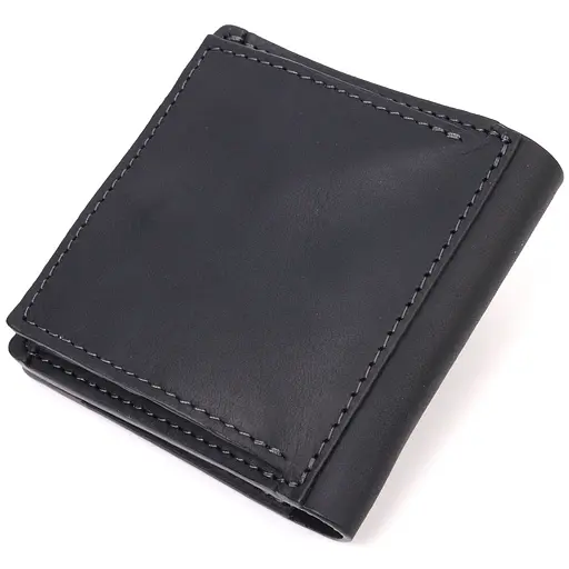 Кожаный кошелек Grande Pelle 9.5х10х1.5 см acs0024000 - фото 2