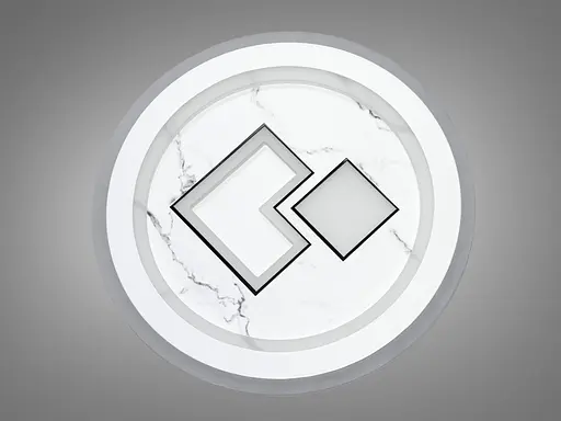 Сучасний круглий світлодіодний світильник потужністю 48 Вт, білий - фото 4