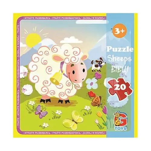 Пазли Ферма Вівці LA06 G-Toys 20 елементів (4824687637504) - фото 1