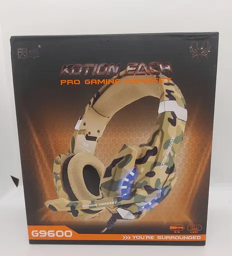 Геймерские проводные наушники Kotion Each G9600 с подсветкой (Камуфляж) - фото 10