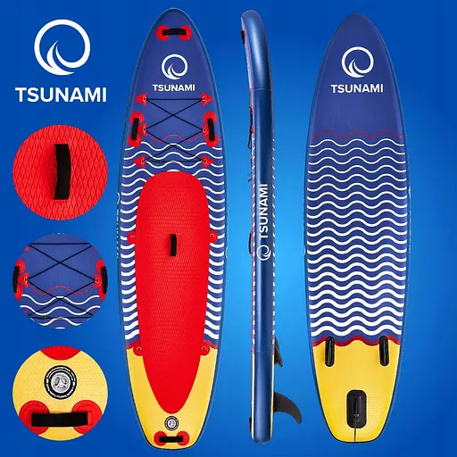 Надувная SUP доска TSUNAMI 350 см с веслом Wave T04 (P-5907739314239) - фото 6