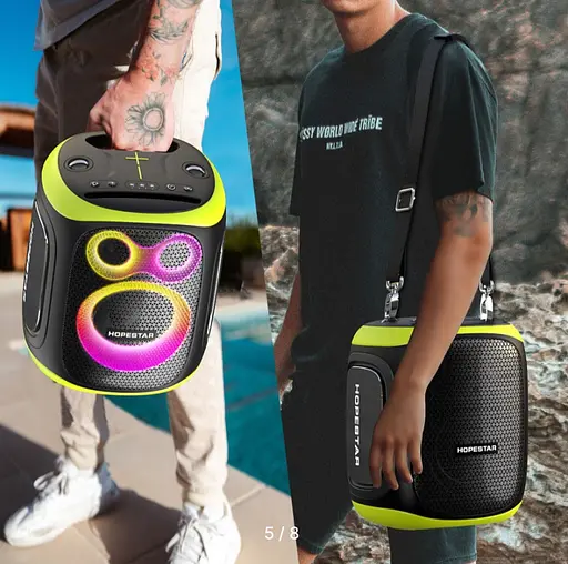 Портативная Bluetooth-колонка Hopestar Party 130 Черный - фото 2