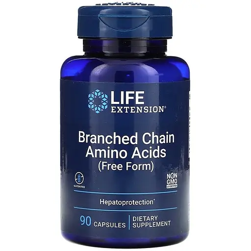 Комплекс аминокислот с разветвленными цепями Life Extension Branched Chain Amino Acids 90 капсул