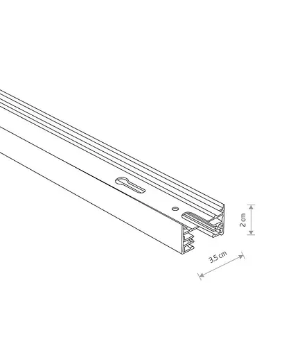Трековый шинопровод Nowodvorski 9013 Profile BK - фото 2