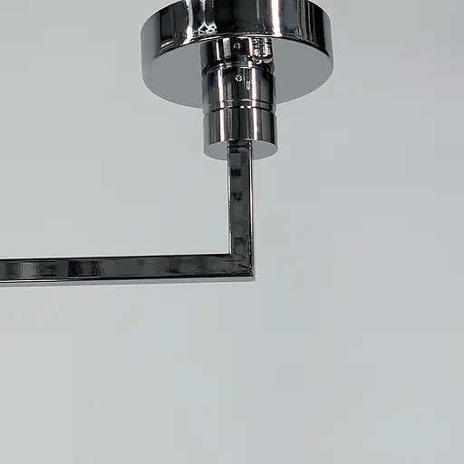 Регулюючий підвісний світильник в хромовому корпусі з білим обводком Line.F YG 88/1 CH+WH - фото 2