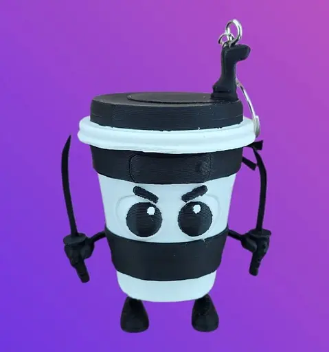 3D Cappuccino Assassino (Асасіно Капучіно), 8 см, з брелком - фото 2