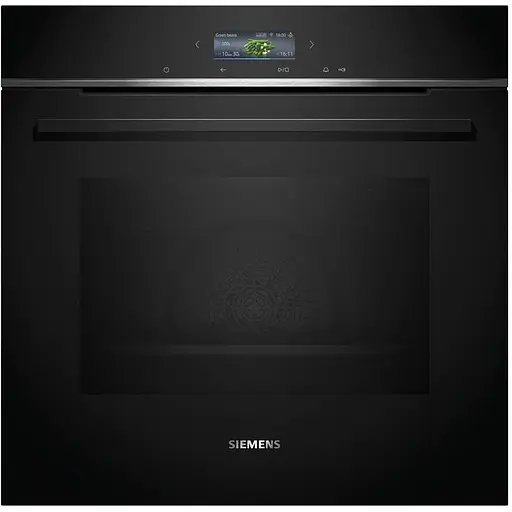 Духовой шкаф электрический Siemens 71 л A+ дисплей конвекция пиролиз черный