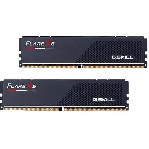 Память 16Gb x 2 DDR5 6000 MHz G.Skill Flare X5 черный 36-36-36-96 1.35V с радиатором (F5-6000J3636F16GX2-FX5) - фото 1
