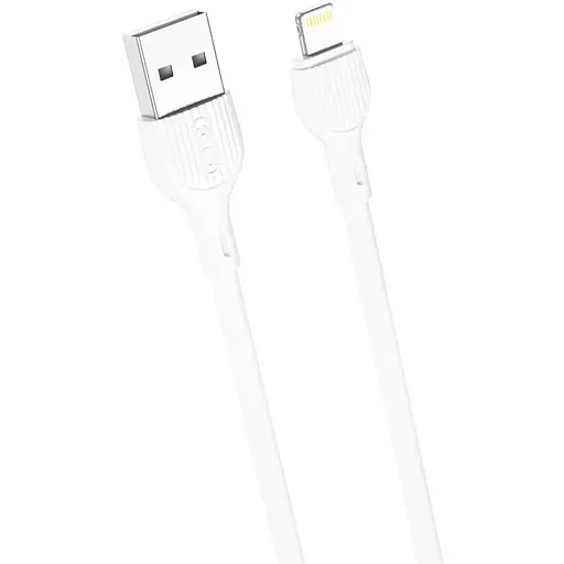 Кабель XO NB200 2.1A USB cable for Lightning 1 м Белый - фото 1