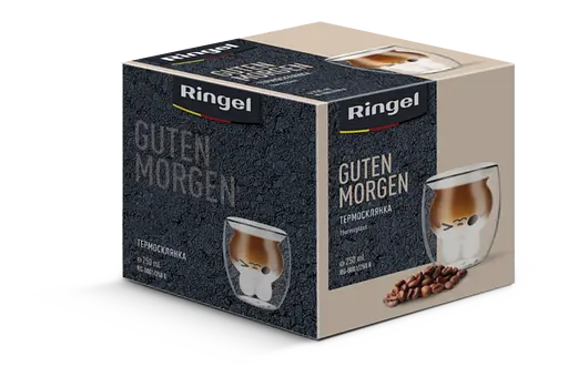 Склянка Ringel Guten Morgen Зайчик з подвійною стінкою 250 мл (RG-0001/250 R) - фото 3