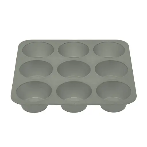 Форма силиконовая на планшете для выпечки кексов и маффинов на 9 ячеек 24.5х24.5х3.5 см, Profsil Серый 87152 - фото 7