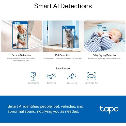 IP-камера TP-Link Tapo C230 3MP N300 microSD motion detection 360° mic - фото 7