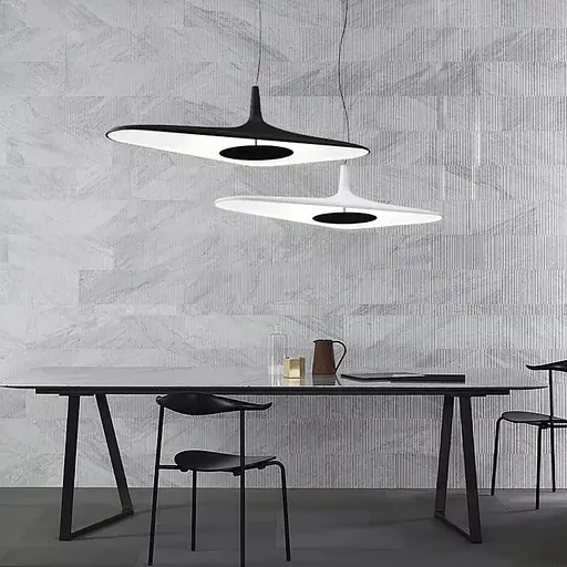 Светильник с уникальным белым плафоном 58х30 см | Line F | Ст. MJ260-600 WT - фото 4