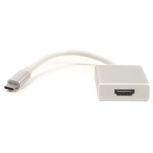 Кабель-переходник PowerPlant HDMI female - USB Type-C, 0.15м, Blister