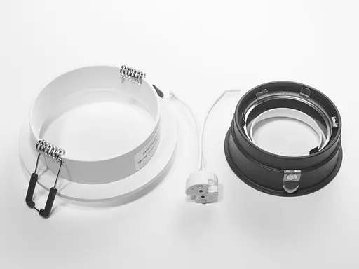 Вишуканий, гармонійний, круглий точковий світильник серія "Аluminium", біли - фото 3