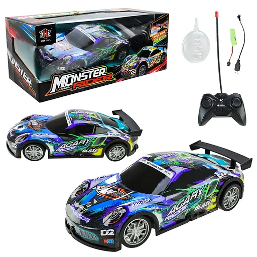 Машина на радиоуправлении, дым, 27,5x12,5x11 см, 000-013 (В ассортименте)