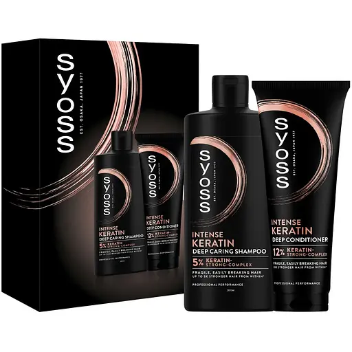Набор Syoss Keratin: Шампунь 440 мл + Кондиционер 250 мл