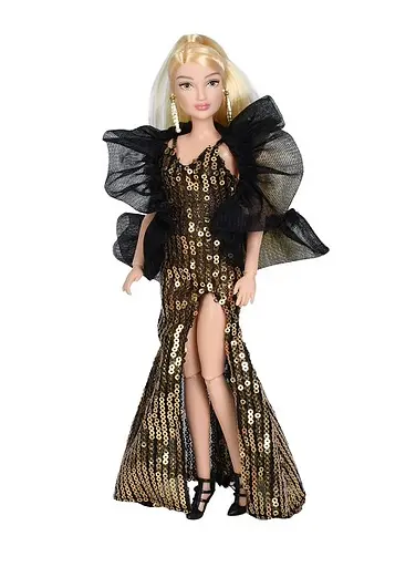 Лялька 8833-34 DEFA шарнірна 29 см, у коробці 21,5 × 33 × 6 см (6903317783953) чорна - фото 1