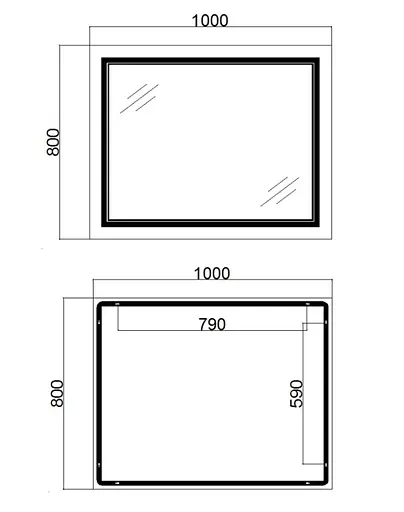 Зеркало Qtap Cardinal с LED-подсветкой Touch QT0478C10080 - фото 13