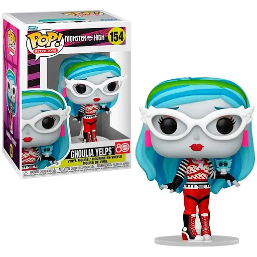 Коллекционная  фигурка   Funko Pop Гуллия Монстр Хай Monster High Ghoulia Yelps 10 см FP MH GY 154 - фото 1