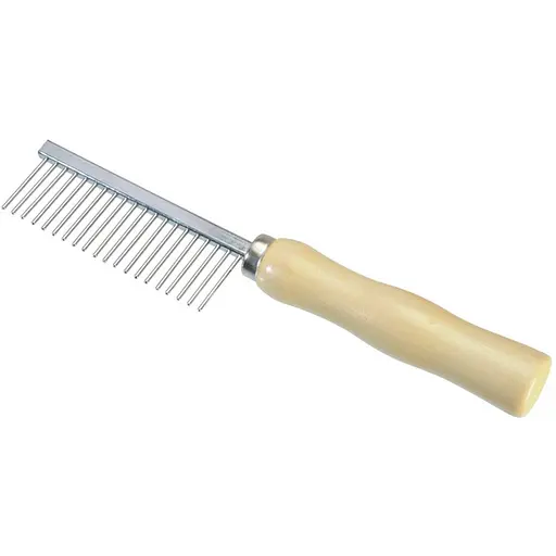 Гребінець Camon з 21 зубцями та дерев'яною ручкою