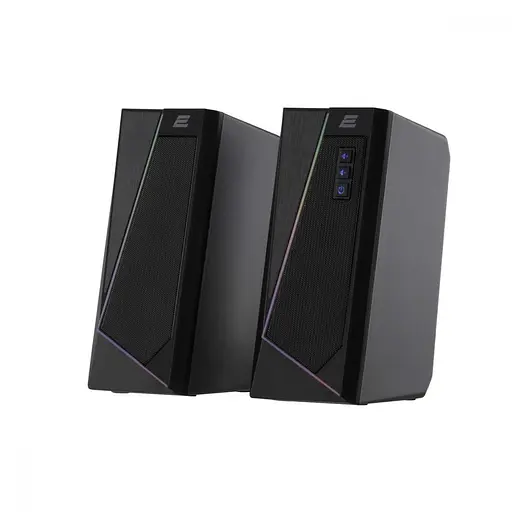 Мультимедийная акустика 2E PCS233 RGB 2.0 USB Black (2E-PCS233BK) - фото 5