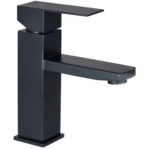 Смеситель для раковины Lidz Kubis 01D-BFS Black - фото 1