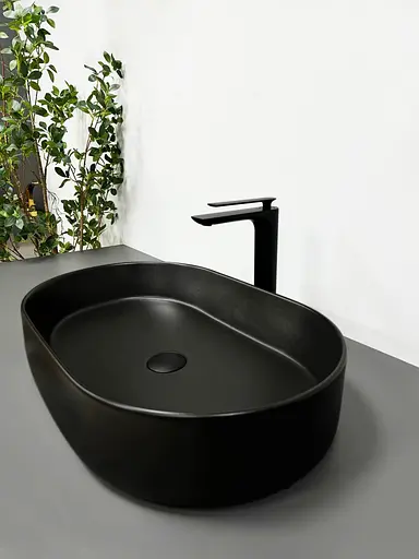 Умивальник VBI Verona 60 black matt накладний VBI-011303, Чорний матовий - фото 3