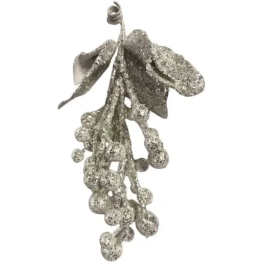 Новогодний декор Dashuri Гроздь винограда 20 см, айвори 8066770911