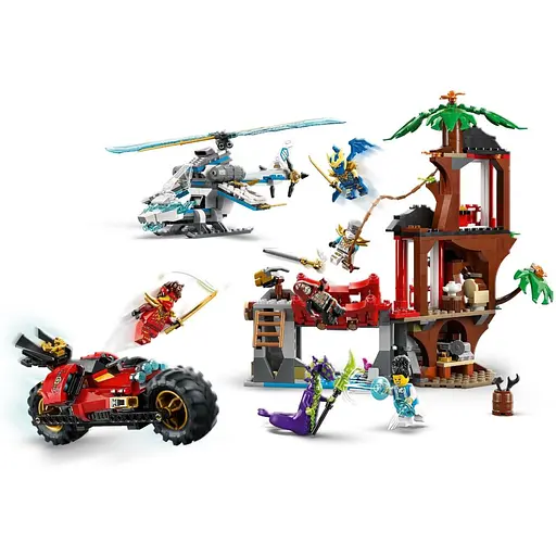 Конструктор LEGO Ninjago Автомобильная битва ниндзя у дома на дереве 642 детали (71857) - фото 3