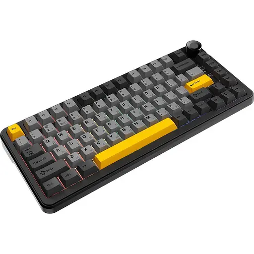 Клавіатура Ajazz AK820 MAX Magnetic Switch Black/Gray/Yellow RGB (AK820MAX-WM-BGY) [142201] - фото 2