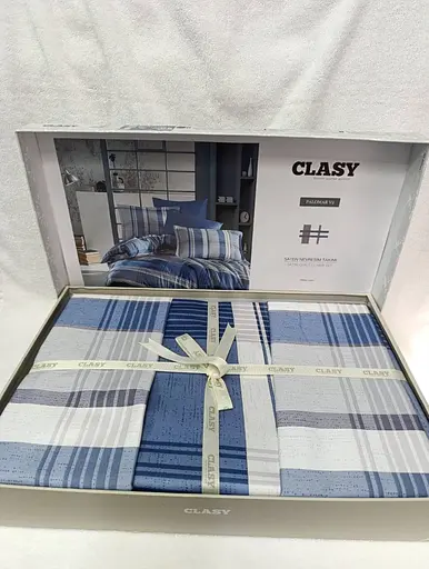 Постільна білизна Palom Blue Сатин Clasy pbe0051031 - фото 2