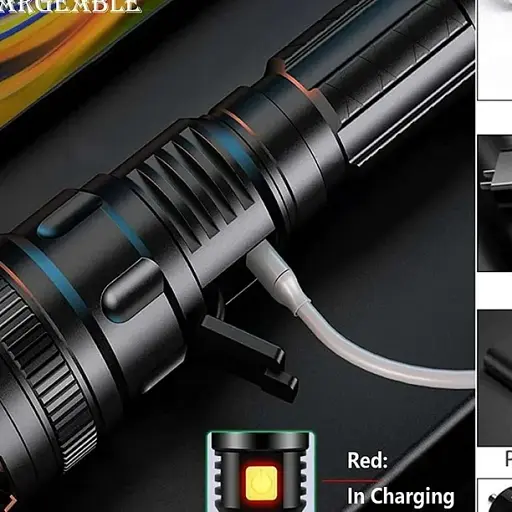 Ліхтарик ALmi, що перезаряджається, світлодіодний ліхтарик Wowlite S1600 - високий люмен, масштабований, 3 режими, ручне світло - фото 3