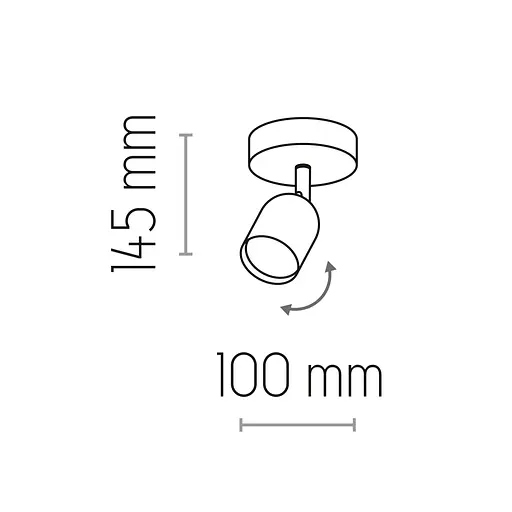 Светильник-спот TK Lighting TOP Black/White 6265 - фото 4