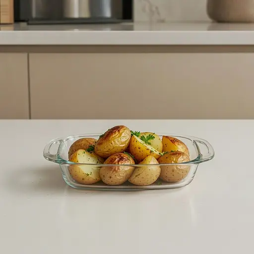 Деко для запікання прямокутне жароміцне скло з ручками Marinex 3,5 л (6539) - фото 3