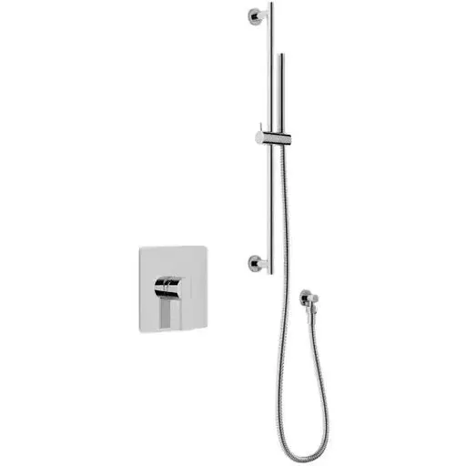 Душева система Kohlman Gixs chrome + BOX прихованого монтажу QW220GSP4, Хром - фото 1