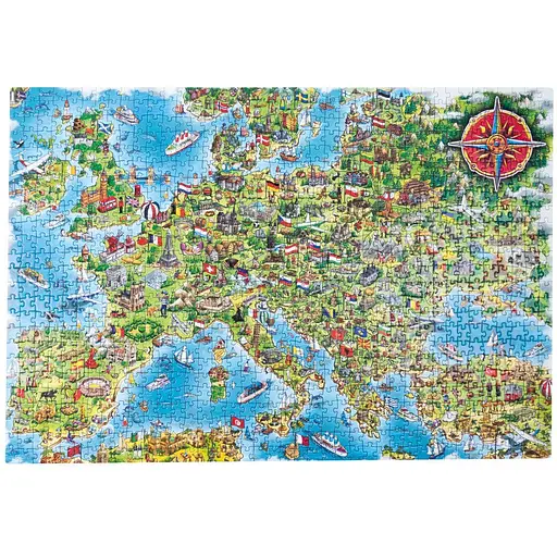 Пазли De.tail. Мапа Європи. 1000 деталей (DT1000-16) - фото 3