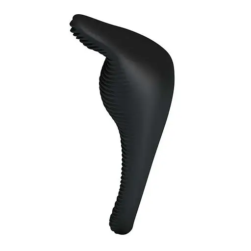 Эрекционное кольцо Pretty Love Thimble Vibrating Cock Ring 6 см черный - фото 4