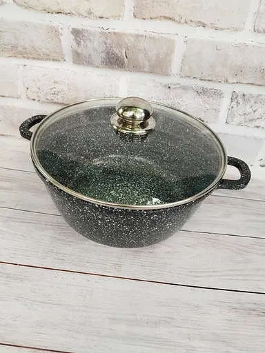 Кастрюля Styleberg с гранитным антипригарным покрытием 3.2л 22см ST-3022 Черная - фото 5