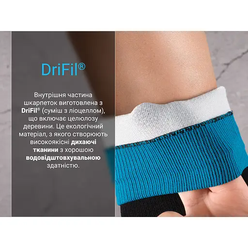 Носки DexShell Running Lite водонепроницаемые S голубые - фото 10