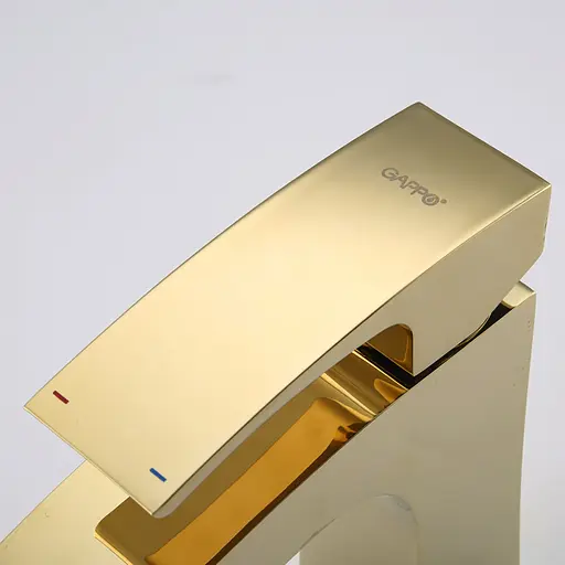 Змішувач для умивальника Gappo G1007-13 Золотий - фото 3